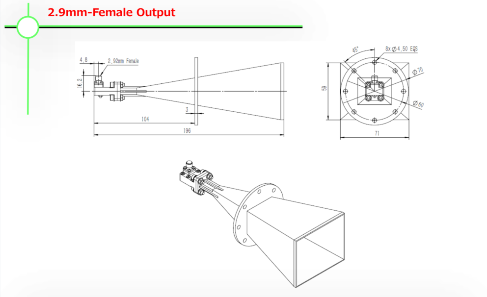 MSGH-WR28-25標準ゲインホーンアンテナ