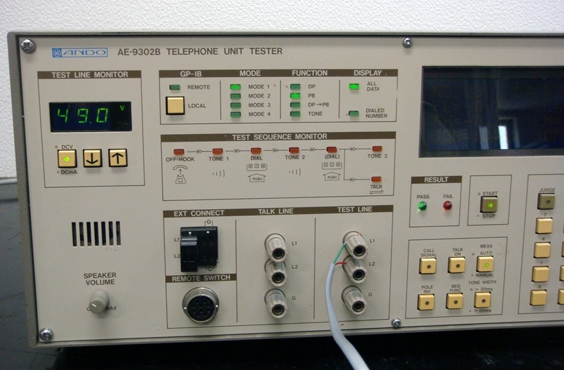 AE9302BTelephone Unit Tester　電話機試験機