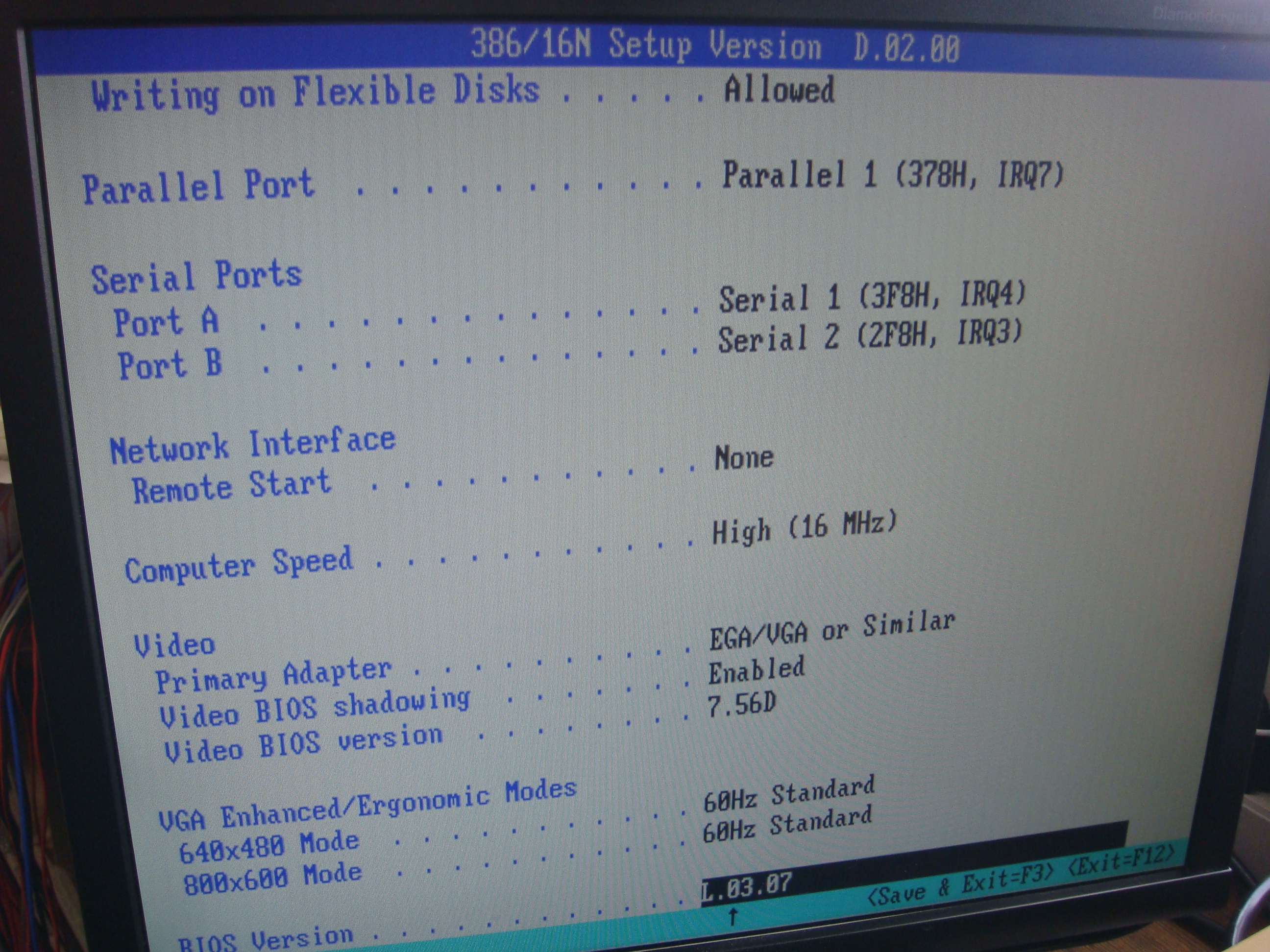 Vectra386/16NHP-IB Computer