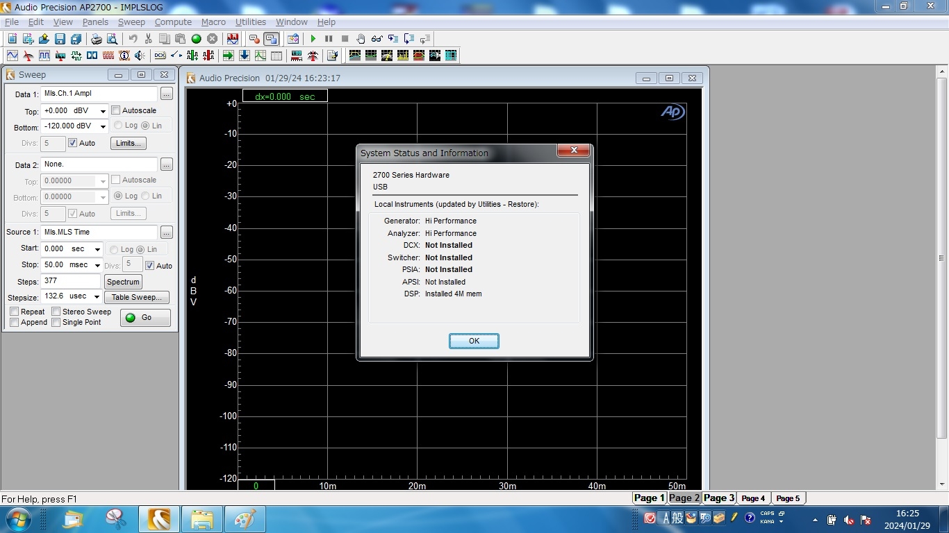 SYS-2712Audio Analyzer