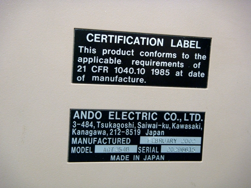 AQ7250 +AQ7254B1310/1550nm Mini-OTDR