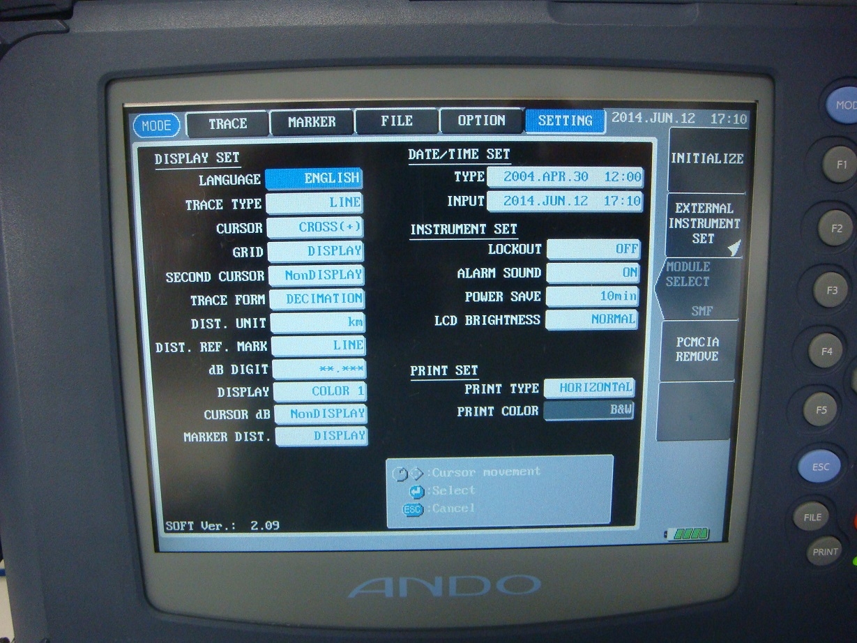 AQ7260 /AQ72641.3/1.55um 40dB OTDR
