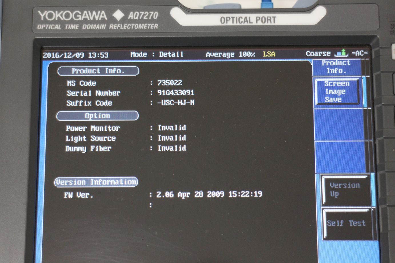 AQ72701310/1550 Optical Time Domain Reflectmter