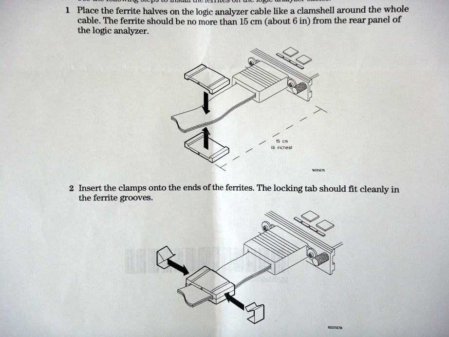Ferrite (included in the HP 16555A)Ferrite for HP Logic analyzer POD