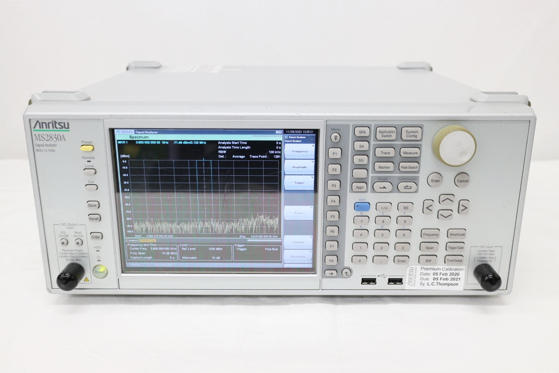 MS2830Aシグナルアナライザ 13.5GHz with 6GHz SG