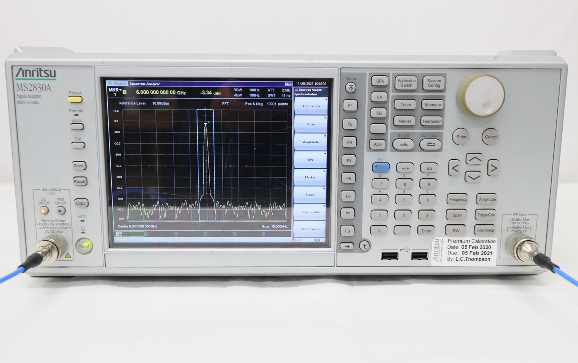 MS2830Aシグナルアナライザ 13.5GHz with 6GHz SG