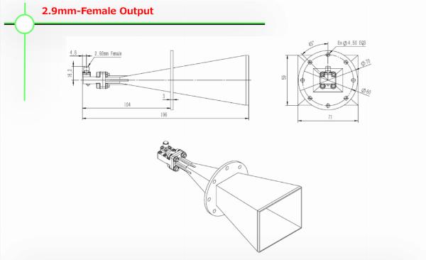 MSGH-WR28-25標準ゲインホーンアンテナ
