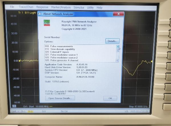 N5247APNA-X 67GHz ネットワークアナライザ