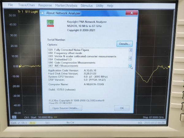 N5247APNA-X 67GHz ネットワークアナライザ