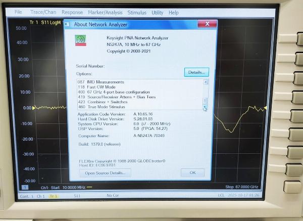 N5247APNA-X 67GHz ネットワークアナライザ