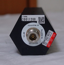 75-A-FFN-10DC-2.4GHz 75W 10dB Attenuator