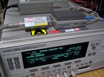83050A+87421A2-50GHz 20dB Amplifier