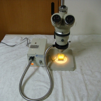 SMZ10 with MHF-D100LRStereo Micro Scope with Fiber Light Ring