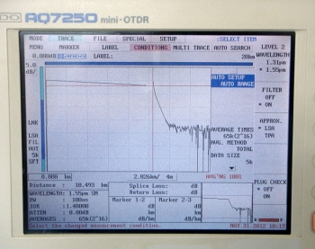 AQ7250 +AQ7254B1310/1550nm Mini-OTDR