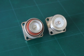 A911-14 2 set of DIN 7/16 Panel mount Connector
