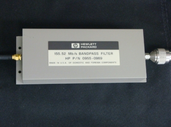P/N 0955-0969 155.52 Mb/s Bandpass Filter