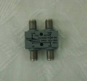 2032-6349-00 12.4-18GHz Hybrid 3dB coupler