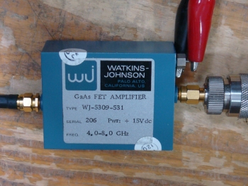 WJ-5309-5314.0-8.0GHz 26dB GaAs FET Amplifier